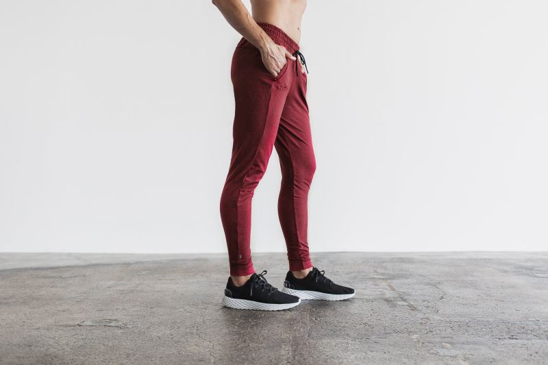 Nobull Adjustable Jogginghose Damen Dunkelrot Rot | WQTYFO263