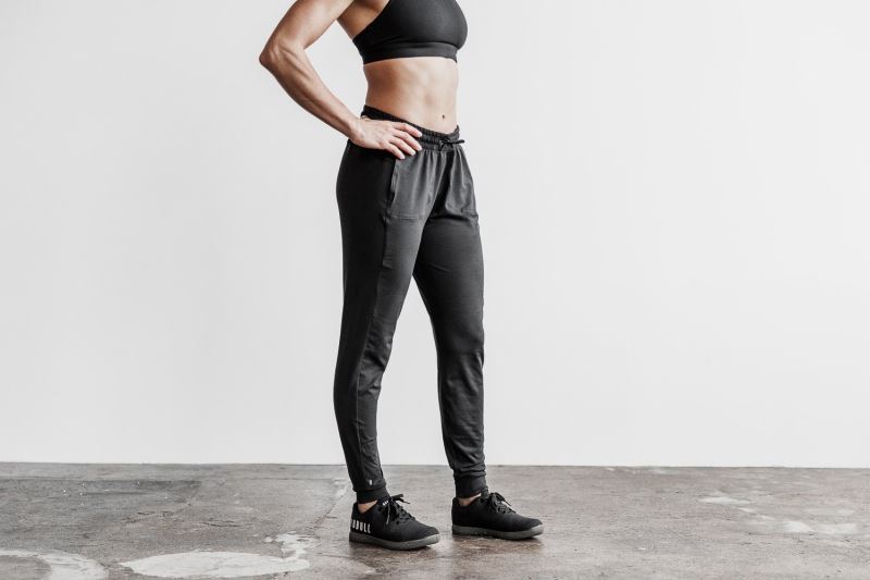 Nobull Adjustable Jogginghose Damen Schwarz | NHXVOW613