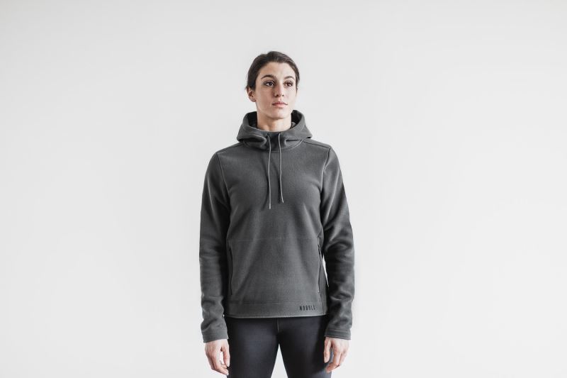 Nobull Arctic Pullover Hoodie Damen Dunkelgrau | JSDOXF579