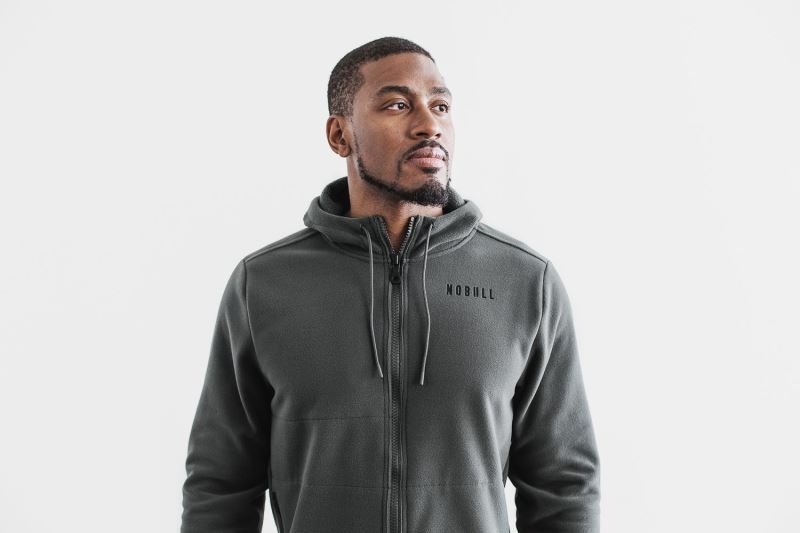 Nobull Arctic Zip-Up Jacke Herren Dunkelgrau | MYSAOW293