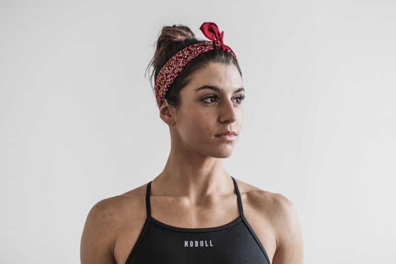 Nobull Bandana Schals Damen Rot | KVGMIQ432