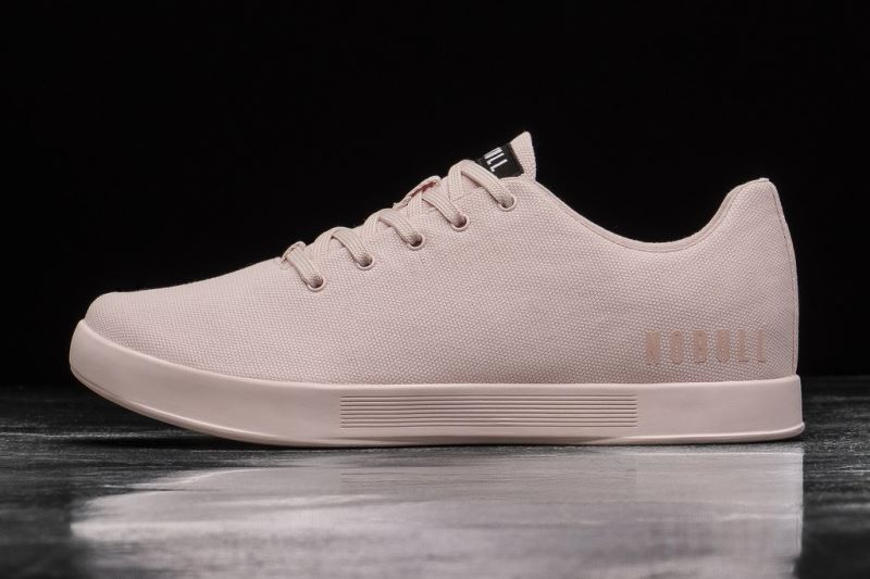 Nobull Blush Canvas Sportschuhe Damen Rosa | MTFGQA146