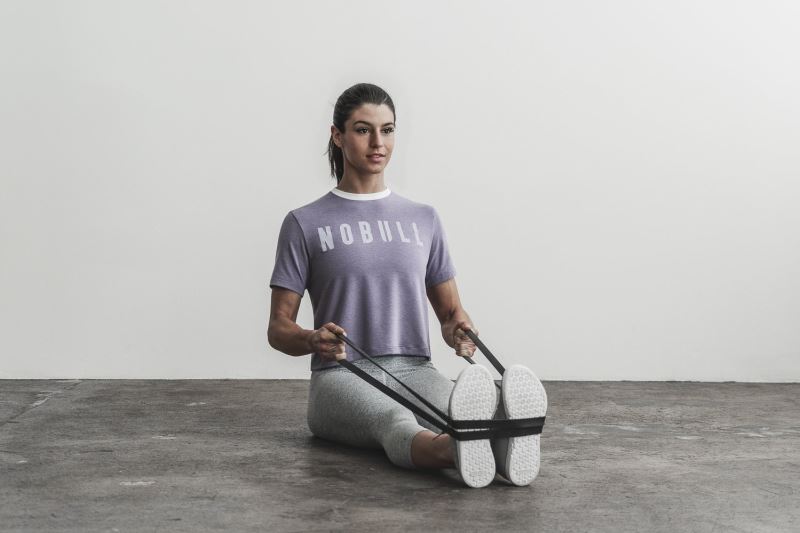 Nobull Boxy T-shirts Damen Lavendel | GDYAZC903