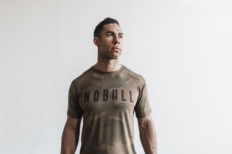 Nobull Camo T-shirts Herren Camouflage | ONDWLU408