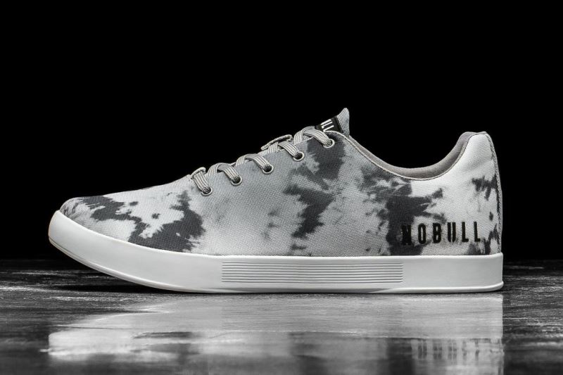 Nobull Cloud Tie-Dye Canvas Sportschuhe Herren Grau | JUXWNH953