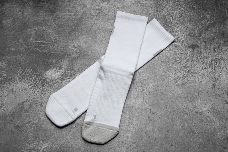 Nobull Crew Socken Damen Weiß | OHBFCK195