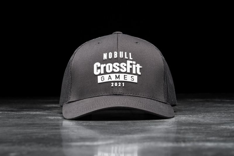 Nobull Crossfit Games 2021 Curved-Brim Trucker Hüte Herren Dunkelgrau | DOLUTA409