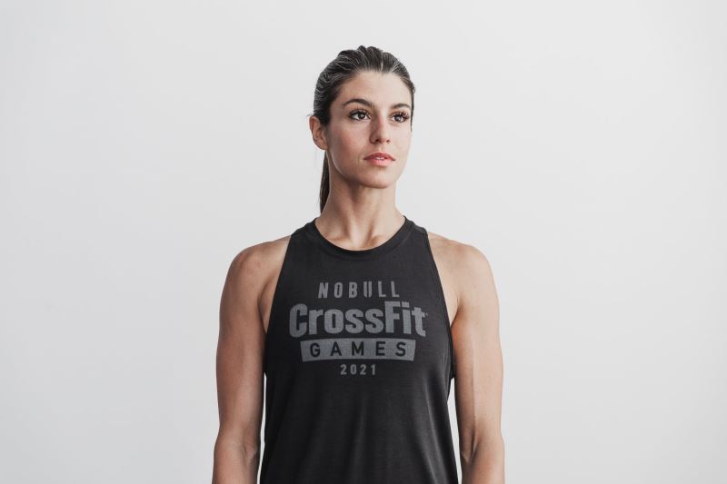 Nobull Crossfit Games 2021 High-Neck Muskelshirt Damen Schwarz | ARVQGJ312