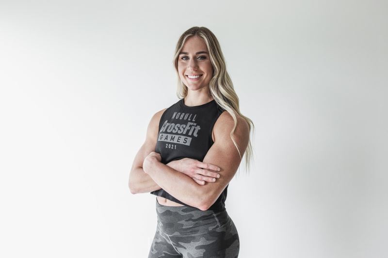 Nobull Crossfit Games 2021 Muscle Muskelshirt Damen Schwarz | XUVJBC069