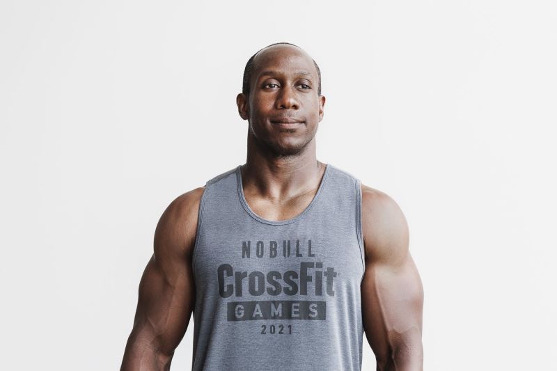 Nobull Crossfit Games 2021 Muskelshirt Herren Tiefesgrau | HPXLFV172