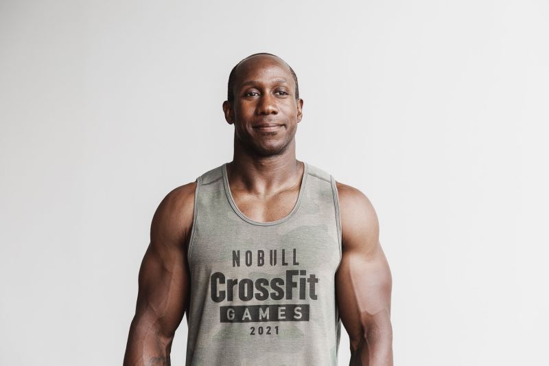 Nobull Crossfit Games 2021 Muskelshirt Herren Camouflage | JBNQIG964