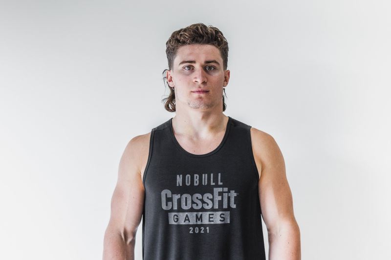 Nobull Crossfit Games 2021 Muskelshirt Herren Schwarz | NBHFLA631