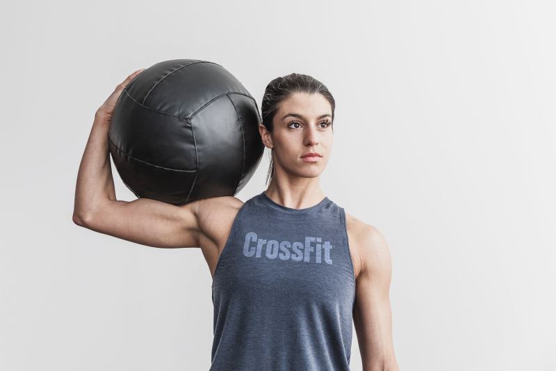 Nobull Crossfit High-Neck Muskelshirt Damen Navy | CHBPWM624