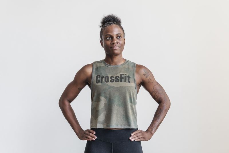 Nobull Crossfit Muscle Camo Muskelshirt Damen Camouflage | PNWFEO276