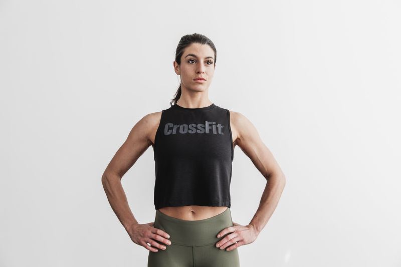 Nobull Crossfit Muscle Muskelshirt Damen Schwarz | ALBROX198