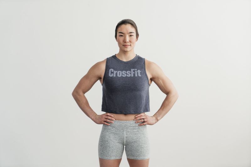 Nobull Crossfit Muscle Muskelshirt Damen Navy | IPQVZW371