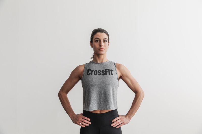 Nobull Crossfit Muscle Muskelshirt Damen Grau | VTNCEI549