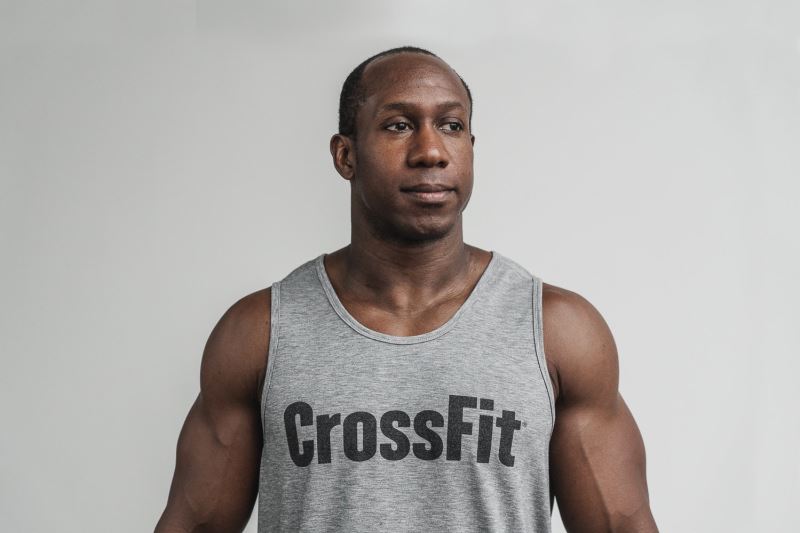 Nobull Crossfit Muskelshirt Herren Grau | AHQSZC964