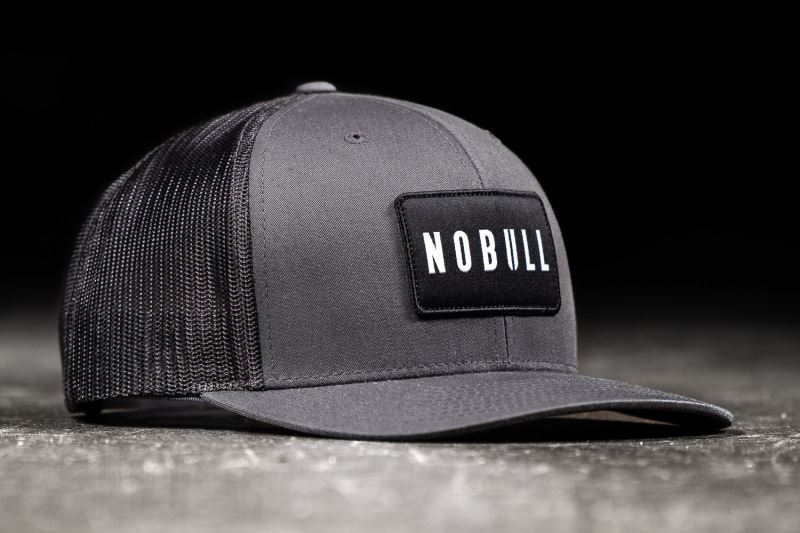Nobull Curved-Brim Trucker Hüte Herren Dunkelgrau | MDXBWC168