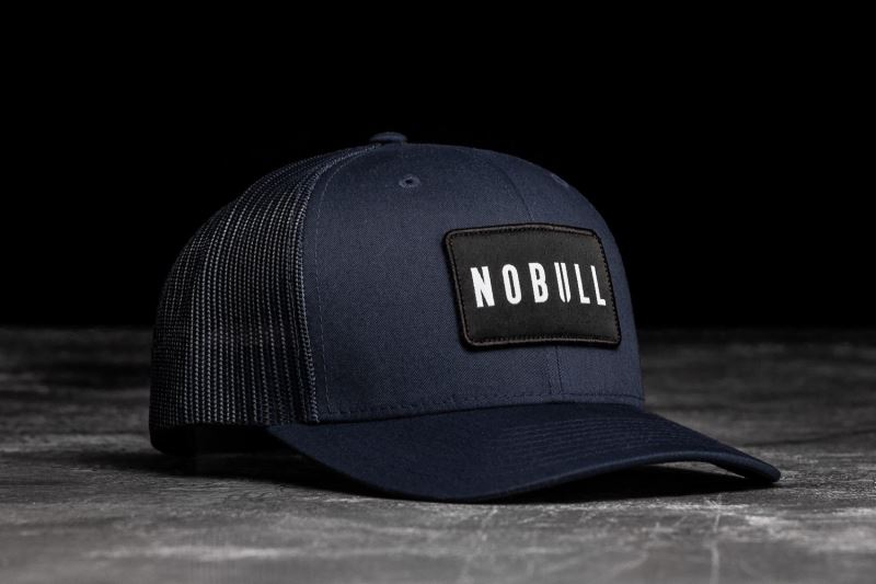 Nobull Curved-Brim Trucker Hüte Herren Navy | VCBHJD856