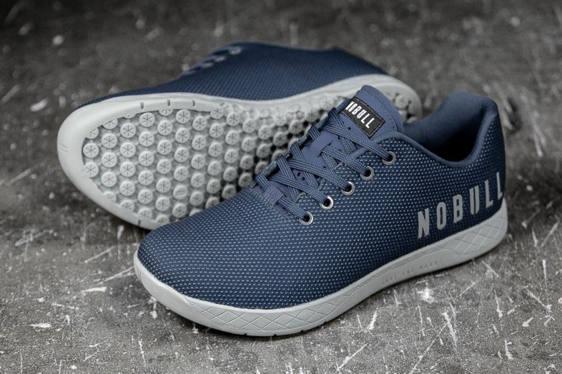 Nobull Denim Sportschuhe Damen Blau | JHFMYQ128