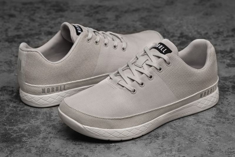 Nobull Glacier Canvas Sportschuhe Herren Beige | DOEUHY579