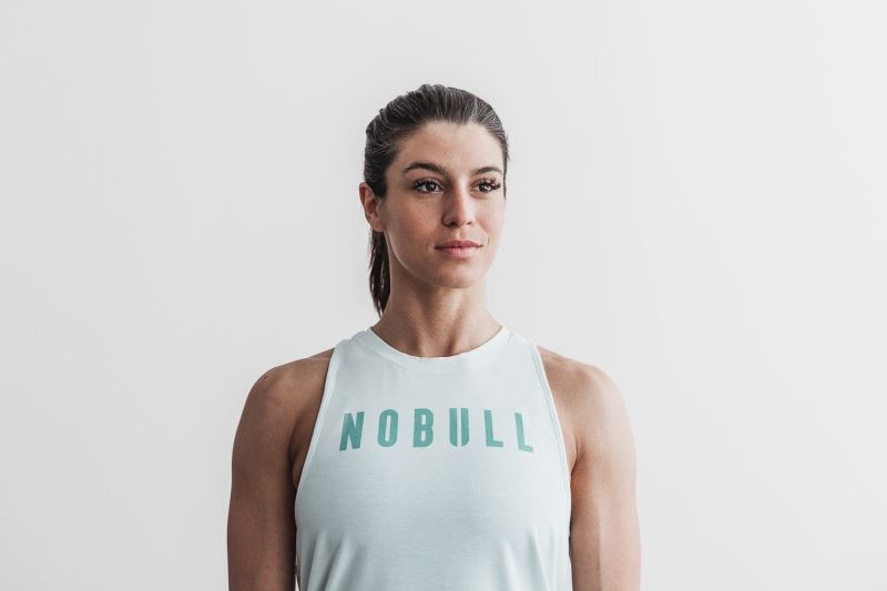 Nobull High-Neck Seasonal Colors Muskelshirt Damen Mintfarben | AYVZKB785