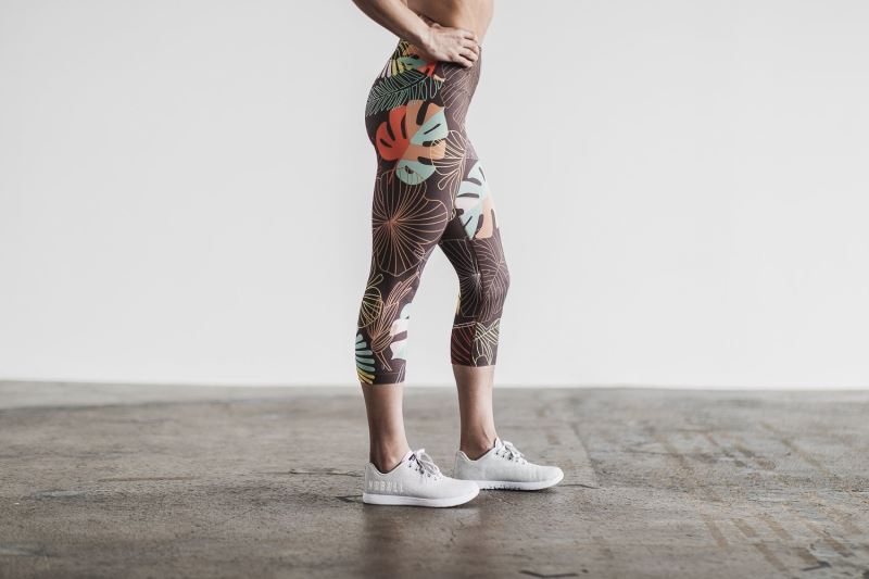 Nobull High-Rise Crop Oasis Strumpfhose Damen Mehrfarbig | ICWNXF453