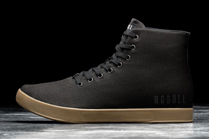 Nobull High-Top Canvas Sportschuhe Herren Schwarz | LHBNTA157