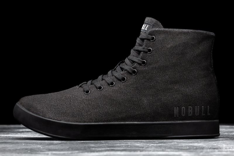 Nobull High-Top Canvas Sportschuhe Herren Schwarz | VXSOQA071