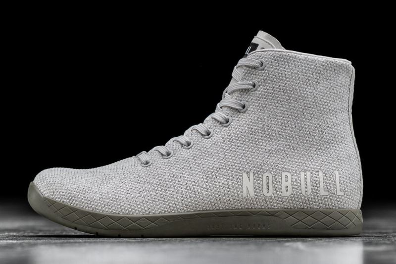 Nobull High-Top Fog Heather Sportschuhe Damen Dunkelgrün | MVAUIR085