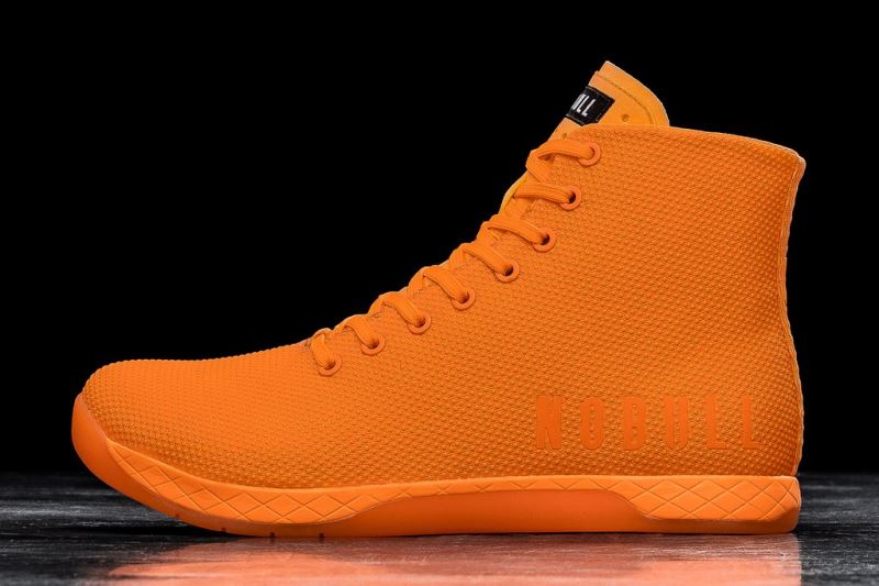 Nobull High-Top Neon Sportschuhe Herren Orange | ZXOEHQ102