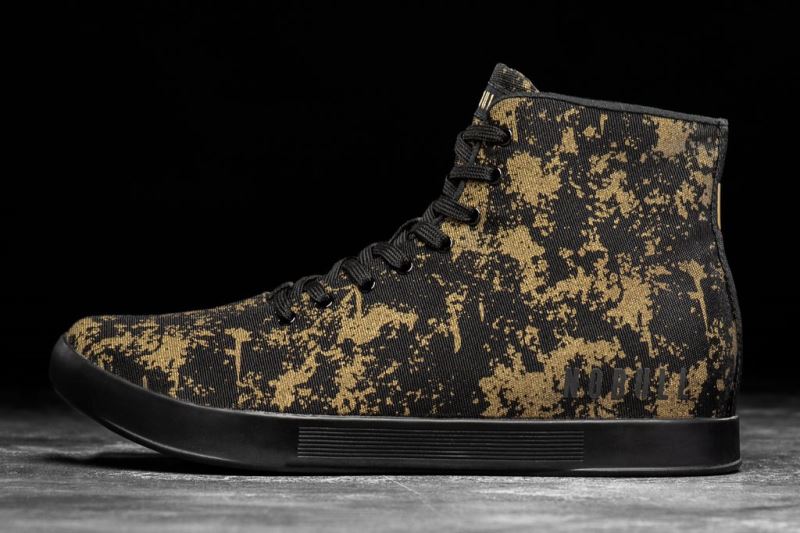 Nobull High-Top Pride Canvas Sportschuhe Herren Schwarz Gold | CILWQY785