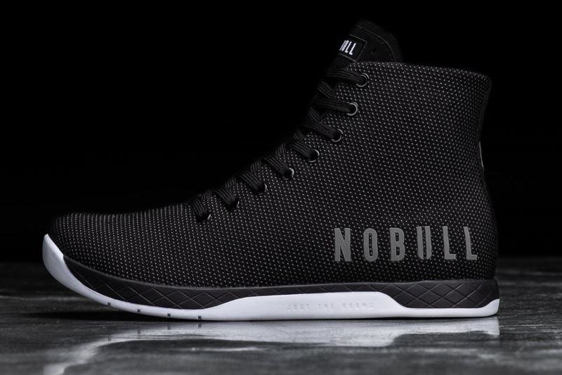 Nobull High-Top Sportschuhe Damen Schwarz Weiß | OYSTFJ827