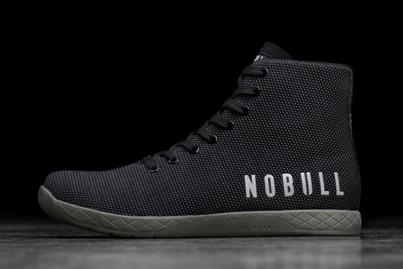 Nobull High-Top Sportschuhe Damen Schwarz Dunkelgrün | YKMDQP798