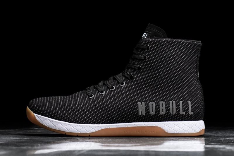 Nobull High-Top Sportschuhe Damen Schwarz Weiß | ZNTQCG064