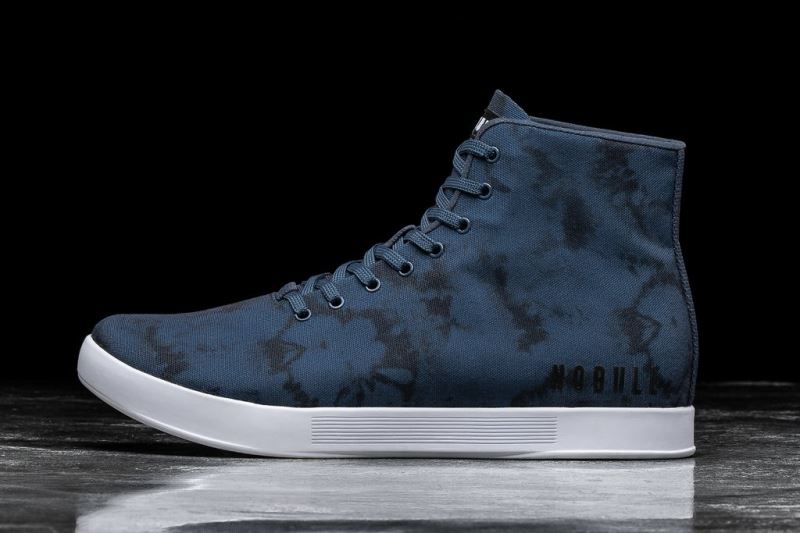 Nobull High-Top Tie-Dye Canvas Sportschuhe Damen Navy | KOFUVZ601