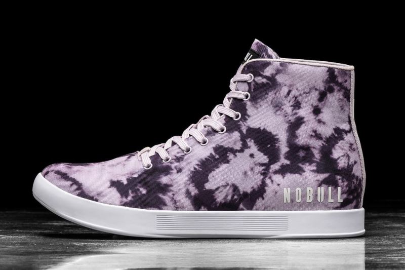 Nobull High-Top Wisteria Tie-Dye Canvas Sportschuhe Herren Lila | VTHGZY741