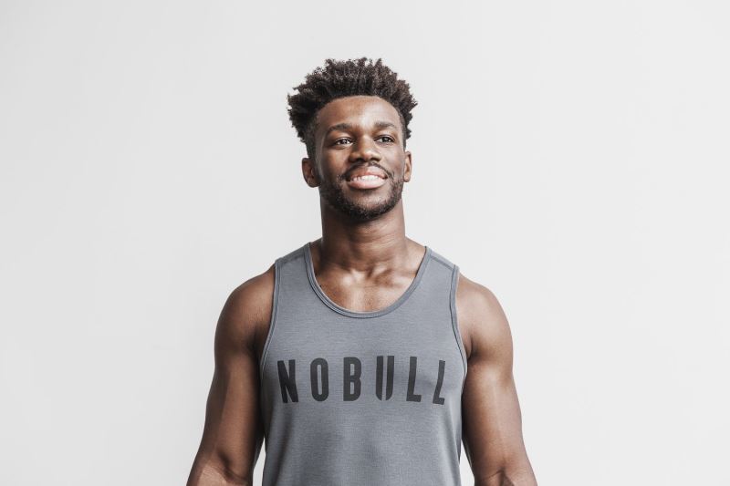 Nobull Klassische Colors Muskelshirt Herren Dunkelgrau | KUAWLQ807