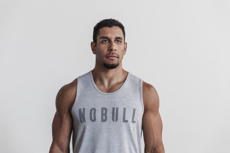 Nobull Klassische Colors Muskelshirt Herren Grau | VRJKSY814