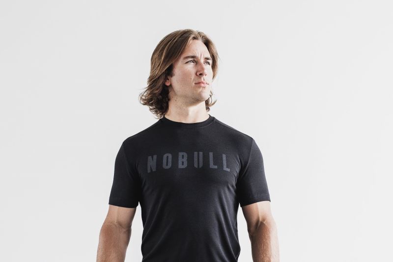 Nobull Klassische Colors T-shirts Herren Schwarz | HXJVTI460