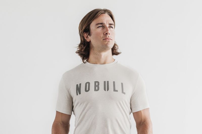 Nobull Klassische Colors T-shirts Herren Weiß | OIYPNK284