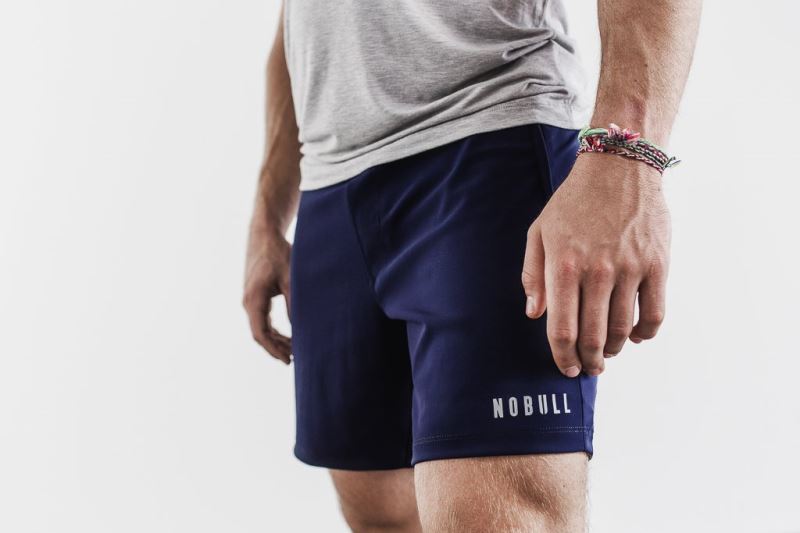 Nobull Laufschuhe 7" Kurze Hose Herren Navy | FKBMTY507