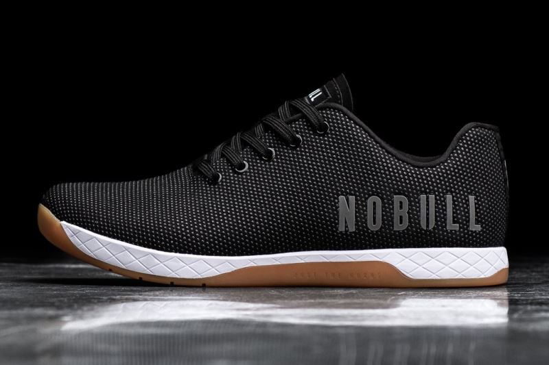 Nobull Low-Top Sportschuhe Damen Schwarz Weiß | YPVAHG873