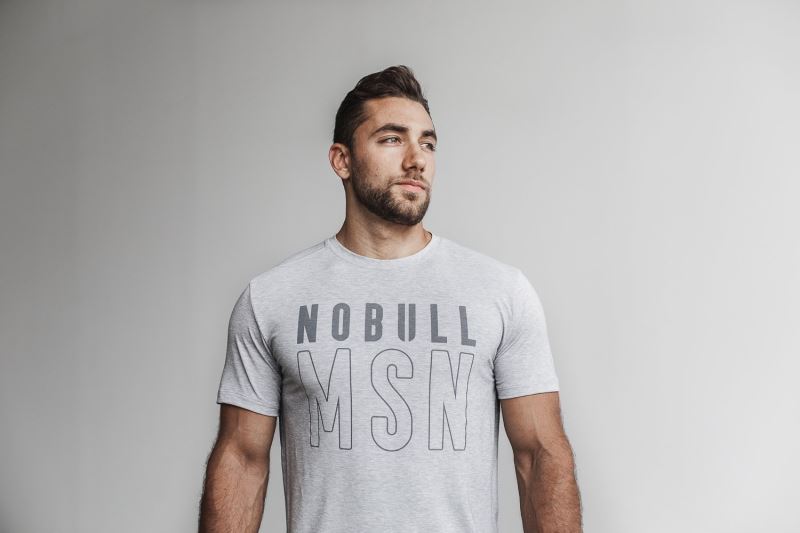 Nobull Madison T-shirts Herren Grau | XLAITH350