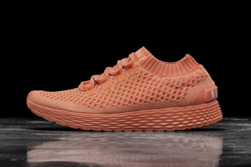 Nobull Melon Knit Laufschuhe Damen Orange | BTNCZH986