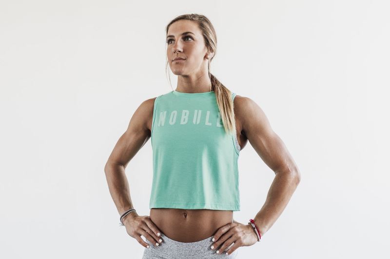 Nobull Muscle Bright Colors Muskelshirt Damen Türkis | VZKTPE471