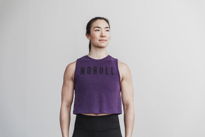 Nobull Muscle Bright Colors Muskelshirt Damen Lila | YCUAGO279