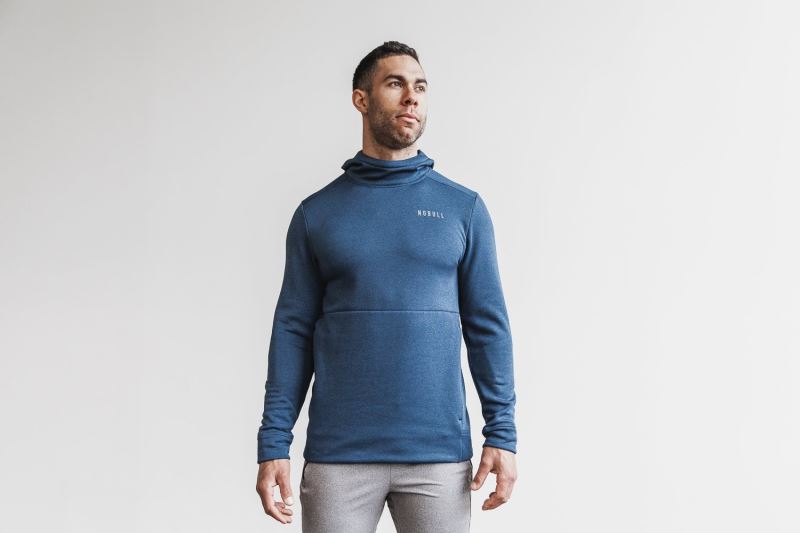 Nobull Performance Pullover Hoodie Herren Blau | XPLIWT053