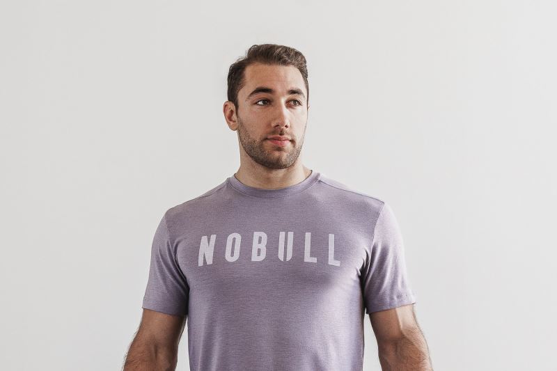 Nobull Seasonal Colors T-shirts Herren Lavendel | ESRVMN728